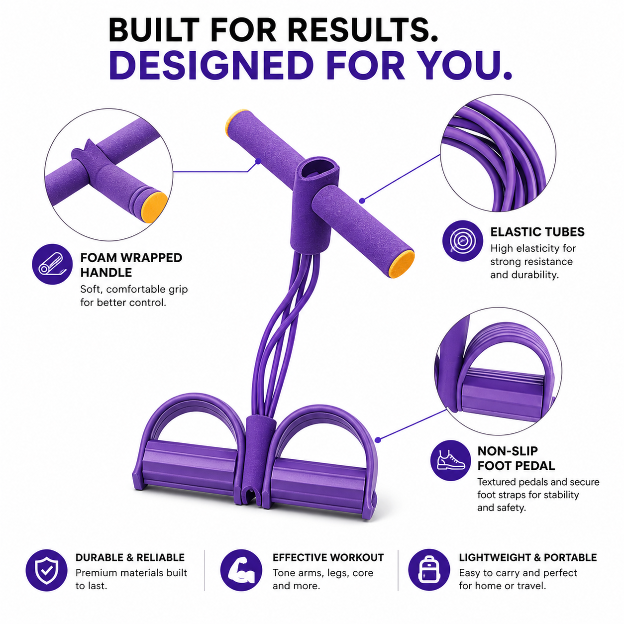 Unisex Yoga Pedal Puller Resistance Band