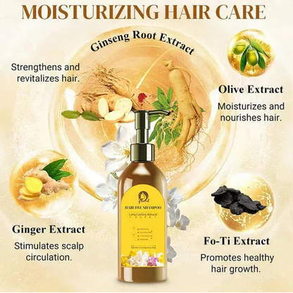 Japanese Long Lasting Natural Hair Dye Shampoo (Buy 1 Get 1 Free)